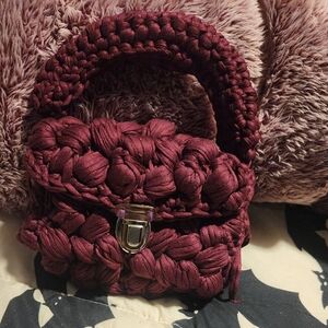 Crochet marshmallow bag